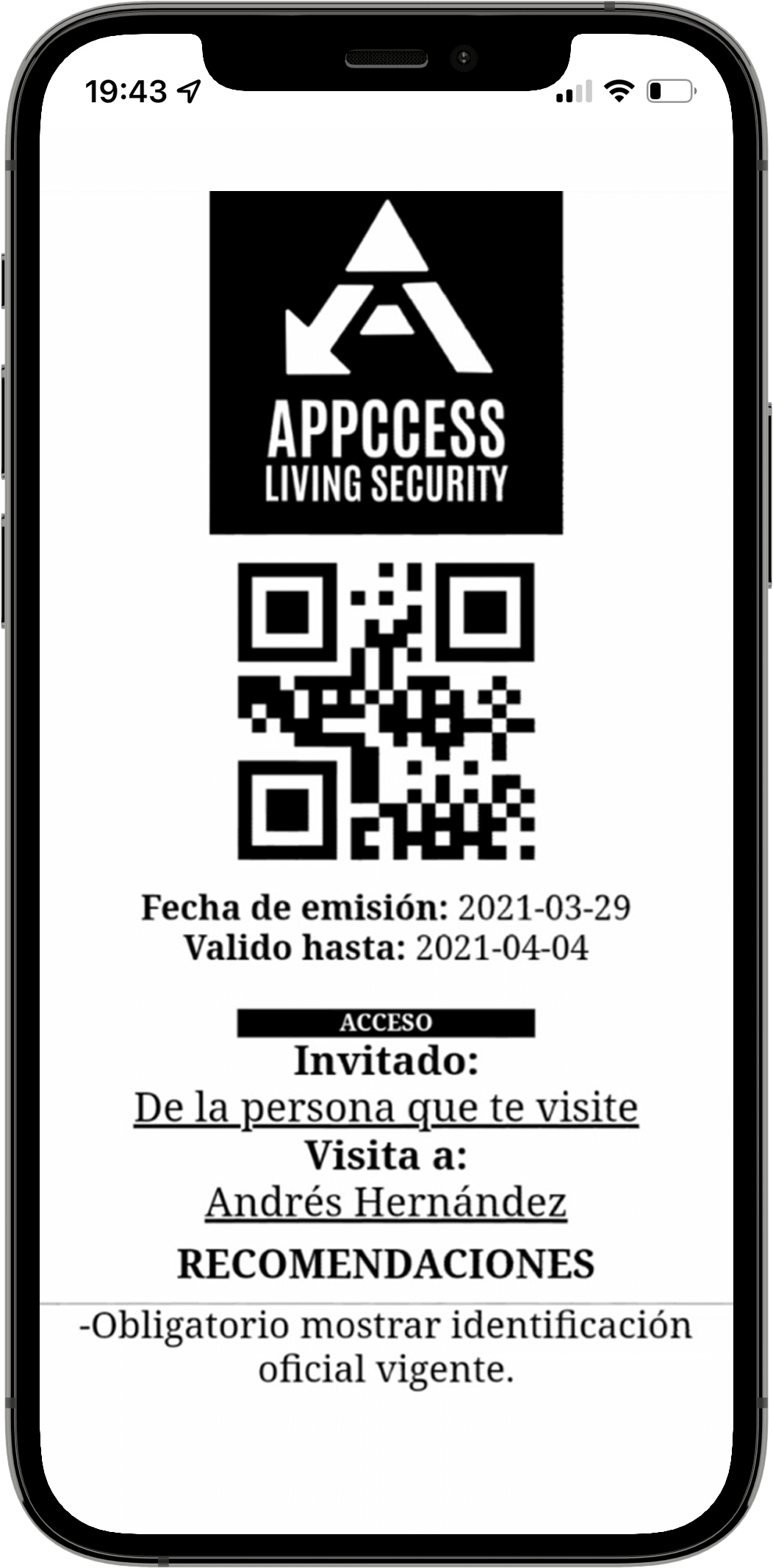 Appccess Control de Accesos Celular